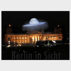 Postkarte Berlin UFO Reichstag