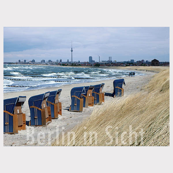 Berlin am Meer Postkarten Berlin in Sicht Onlineshop Strandspaziergang