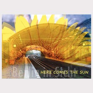 Postkarte Here comes the sun