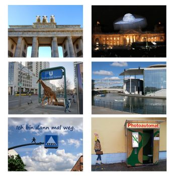 6 lustige Berlin Postkarten